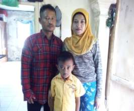 Bibah with her small family