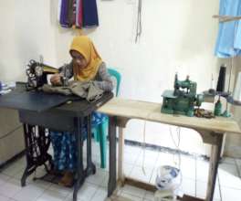 Bibah working room at her house