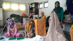Sewing workshop room