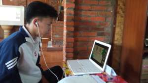 A student from the latest batch of English class