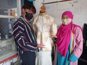 Mrs Ila and her student