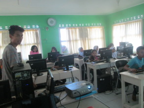 The students at the Computer Class, Basic 1