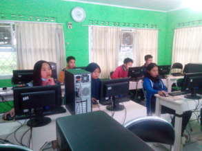 The students are very serious in the class