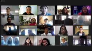 All the participants of Binus English online class