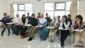 Me with English class students