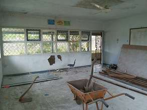 English Classroom during the renovation