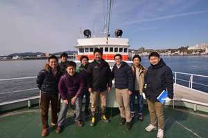 Fieldwork in Kesennuma, a large fishing town