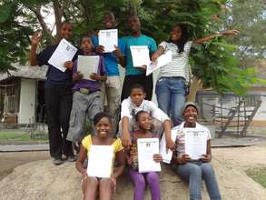 End of the week, proudly holding certificates