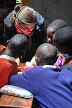 Masaai Girls Learn How to Use Kits