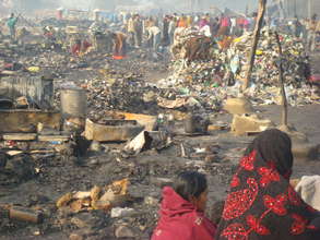 What's left of the Ghazipur Dairy Slum