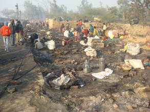 What's left of the Ghazipur Dairy Slum