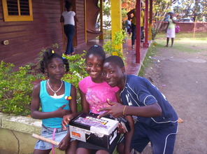 shoe box solar oven testing day