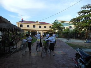 Using the bicycles you helped us donate last year