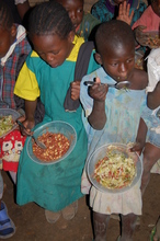 Enjoying holiday club lunch