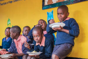Lunchtime at Fountains of Hope School