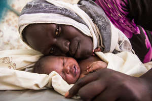 A Momma and her Newborn