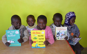 New books at beautiful Mugaka Hill Preschool