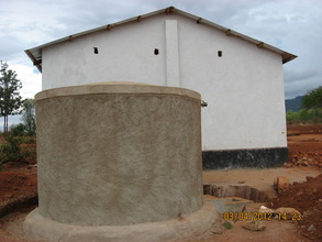 New Ferro-cement water tank at Mutaki