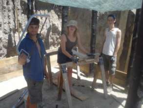 volunteers at work