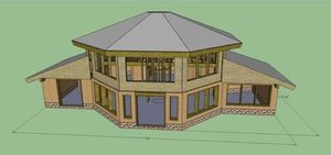 Paha Wakan house design for Joe Fast Horse