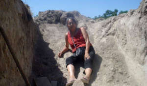 Project Leader Christinia Eala at the build site
