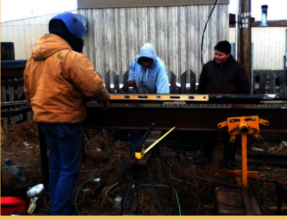 construction on Pine Ridge Lakota Reservation