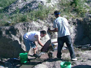 Pouring the foundation for an eco-dome home