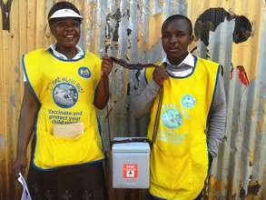 CHWs during the polio immunization campaign.