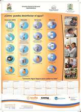 Calendar promoting 4 water disinfection methods