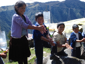 Hand washing is a key component of the project