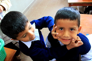 Tiquipaya schools students