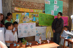 Training session on proper hand washing