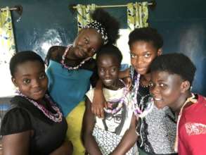 Some of the girls training at Kali
