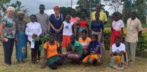 Our volunteers with local friends