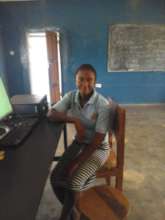 Elizabeth enjoys the computer training