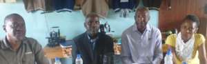 Board Patrick, Albert and Dr Nkhata with Persis