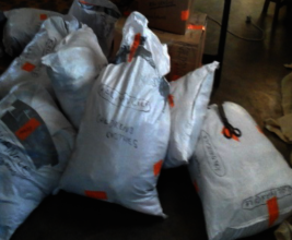 Items from the container just received