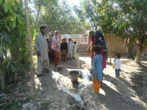 Hand Pump installed in a Village