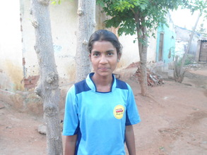 Swetha smiles for the camera!