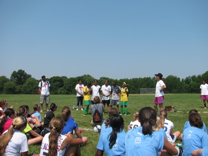 Saying their Thank Yous at the closing ceremonies