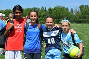 Nikhitha with a few members of her team