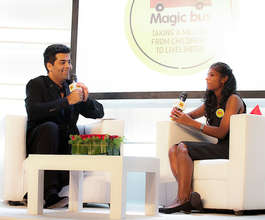 With with Indian celebrity Karan Johar