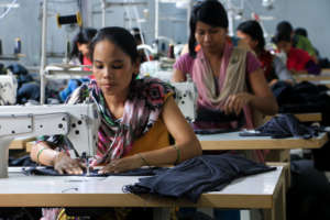 Freed Kamlari in tailoring course