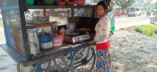 Jyoti running her business