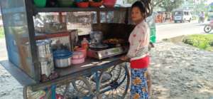 Jyoti running her business