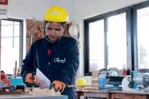 Carpentry training at Olgapuri Vocational School