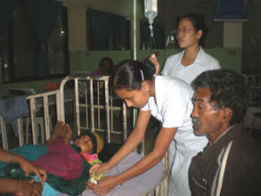 Training to become a nurse