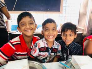 boys at the shelter