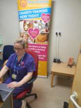 Anne delivering virtual training