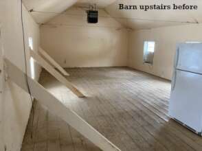 Barn upstairs before